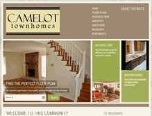 Tablet Screenshot of camelottownhomes.com